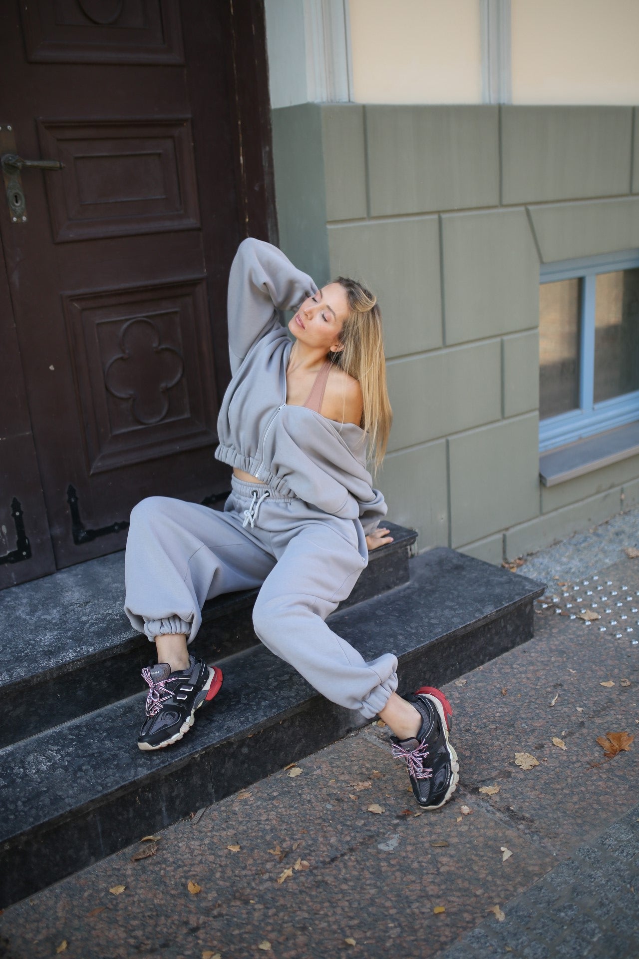 Moteriškas kostiumas Hoodie
